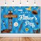 7x5ft Happy Father’s Day Christian Backdrop – “Blessed with the World’s Greatest Dad” Bible Cross Blue Photography Background Banner for Father’s Day Party, Photo Booth & Indoor Outdoor Decor